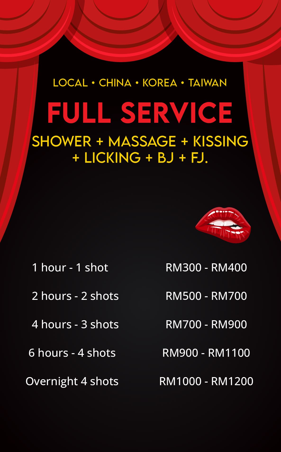 escort price list