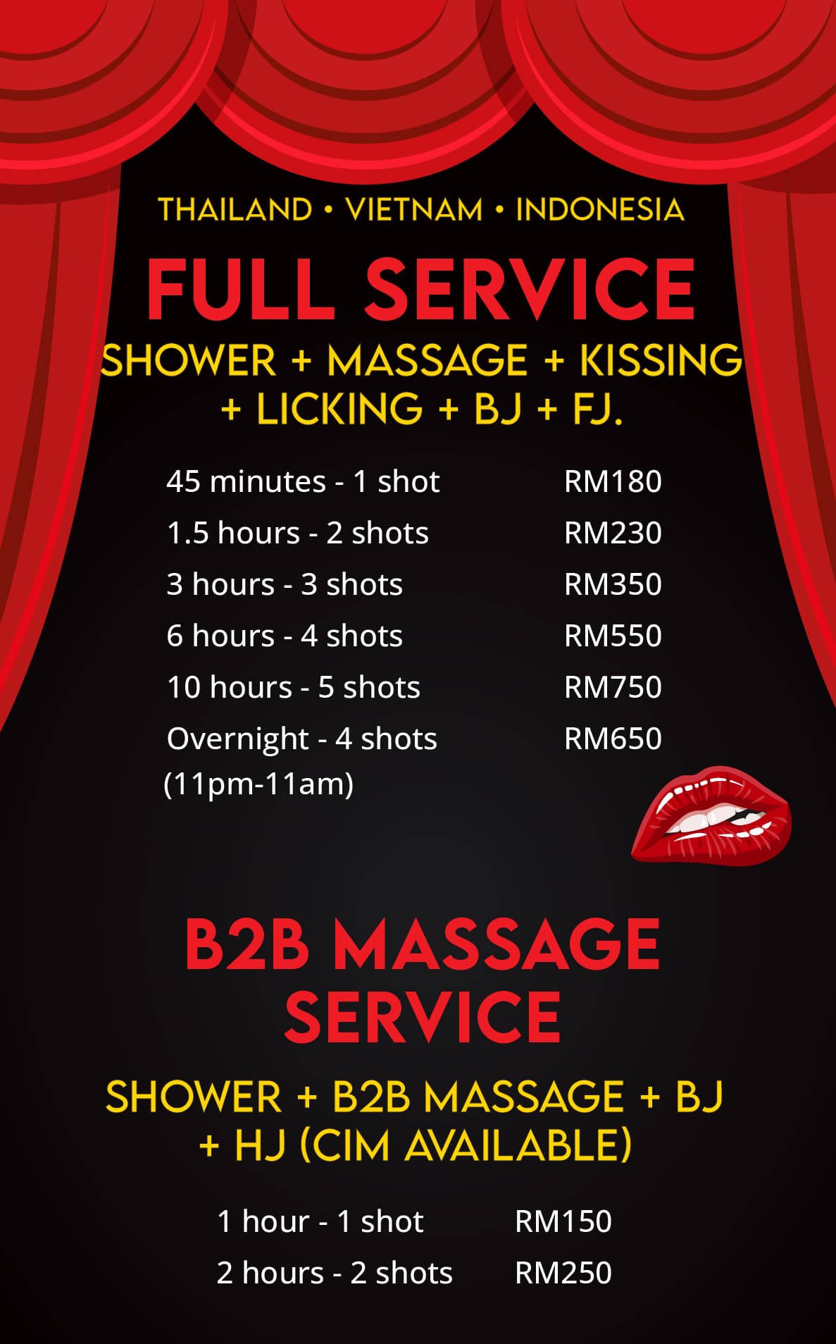 escort price list