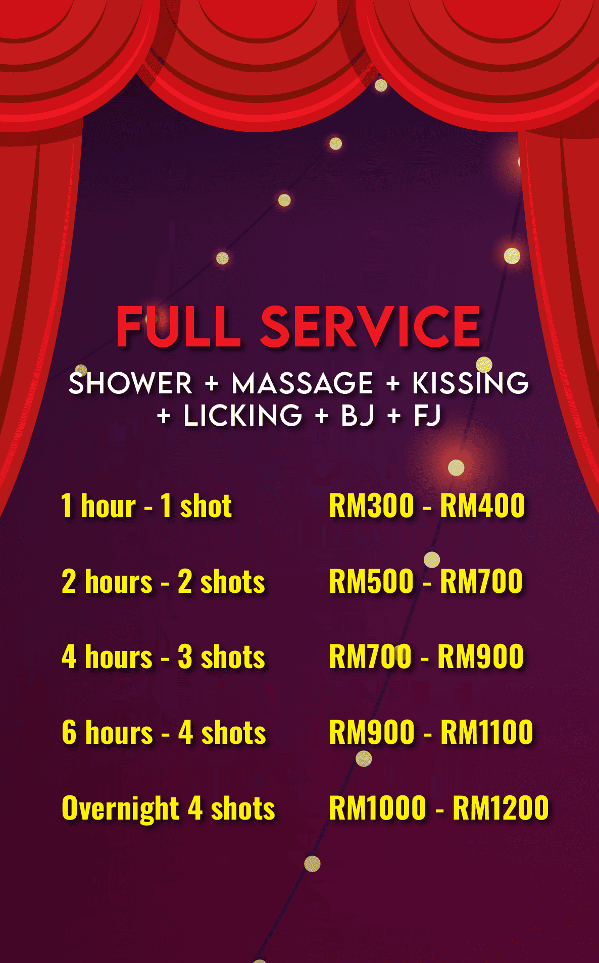 escort price list