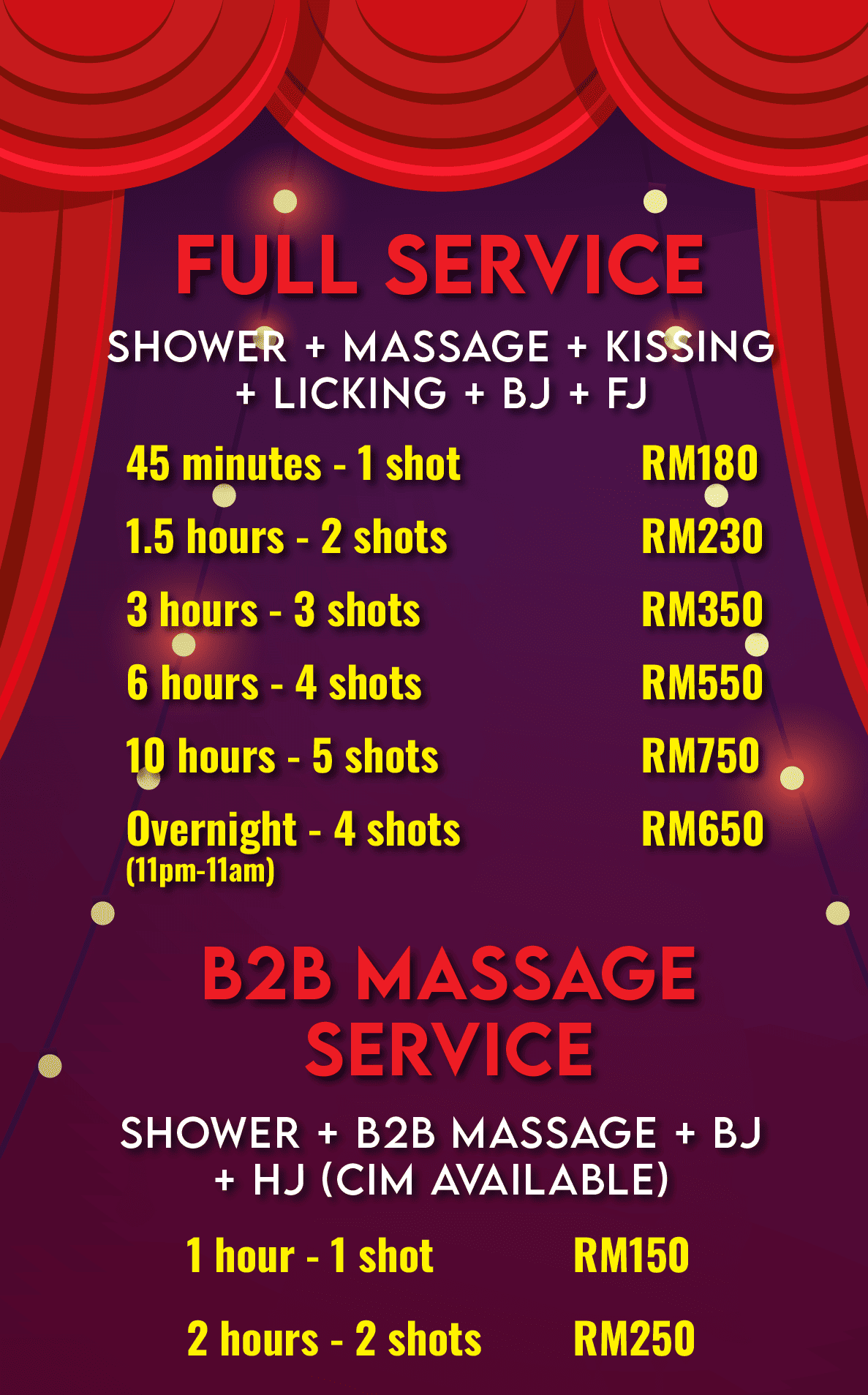 escort price list